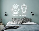 King and Queen Customised Name Decal